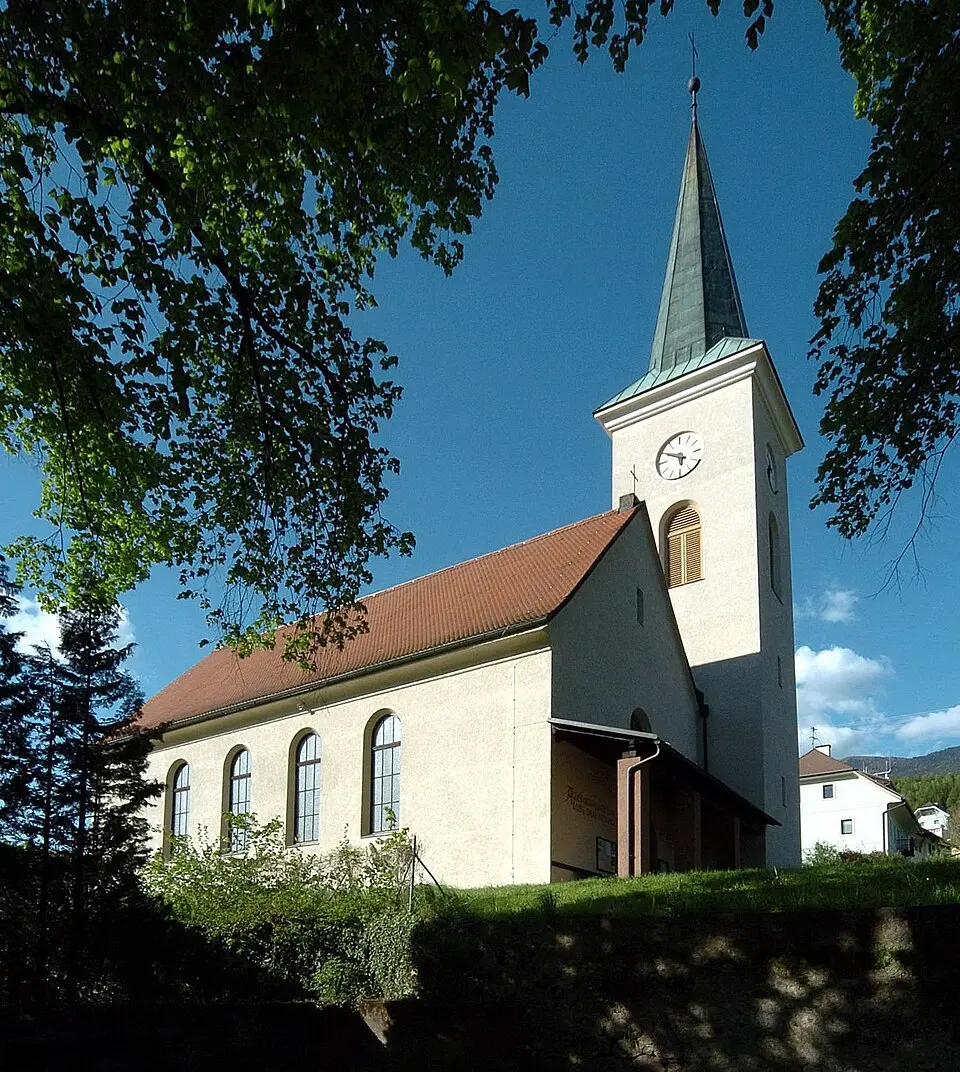 Slika: Johann Jaritz · CC BY-SA 4.0 Evangelische Kirche Fresach
