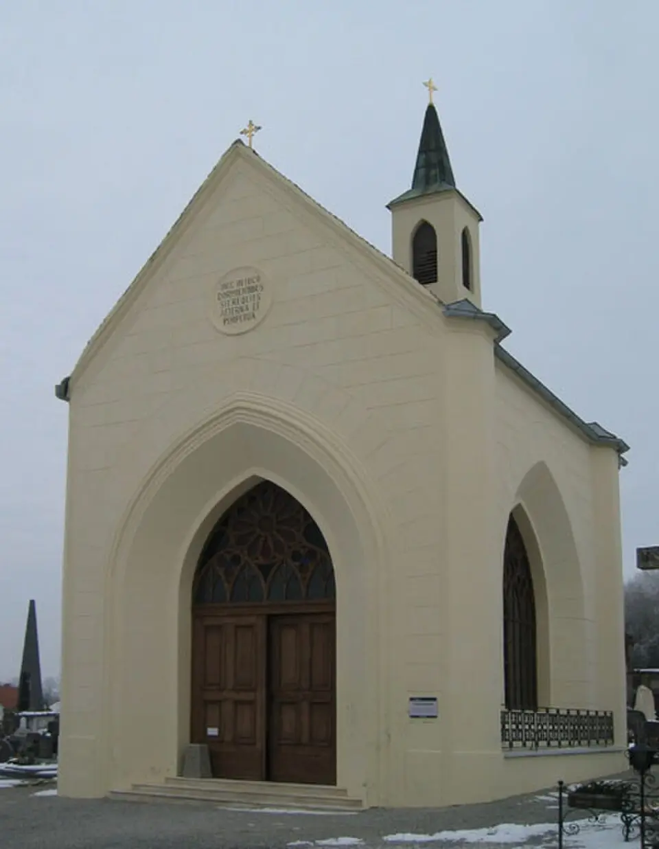 Obrázok: Pinkafelder · Public domain Friedhofskapelle Pinkafeld
