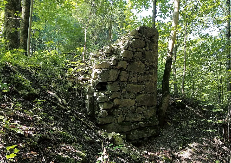 Ruine einer Schmiede