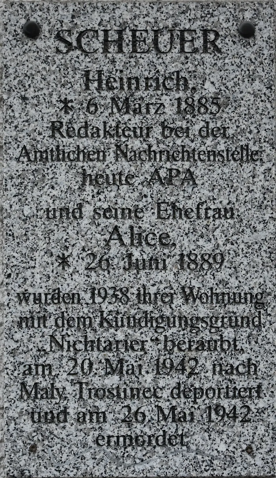 Slika: Christian Michelides · CC BY-SA 4.0 Gedenktafel für NS-Opfer (Wien, Neulinggasse 39)