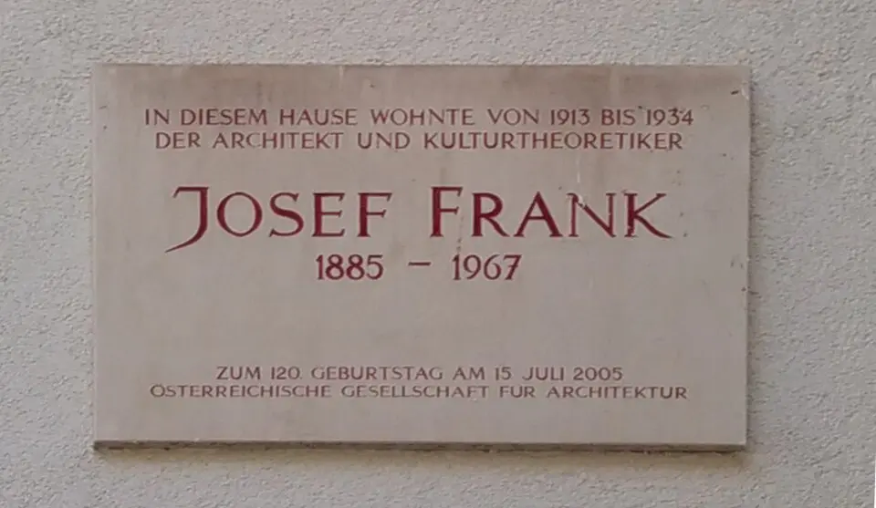 Gedenktafel für Josef Frank (Wien, Wiedner Hauptstraße 64)