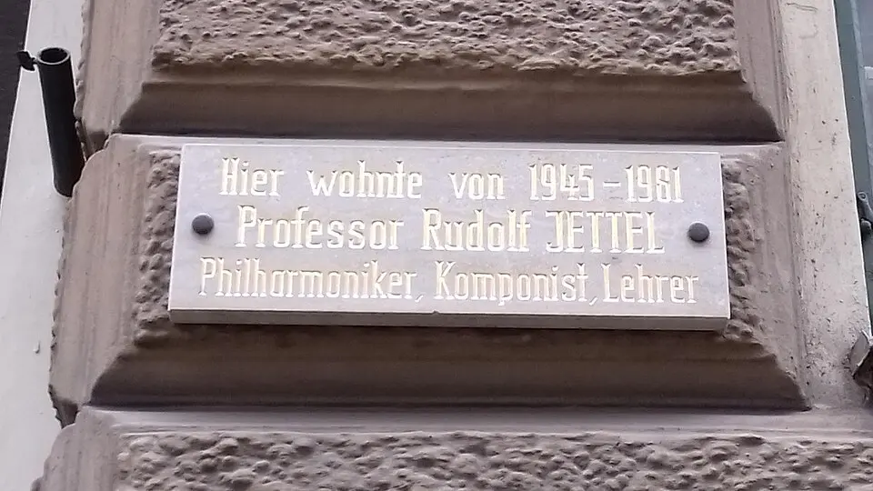 Gedenktafel für Rudolf Jettel (Wien, Apfelgasse 3)