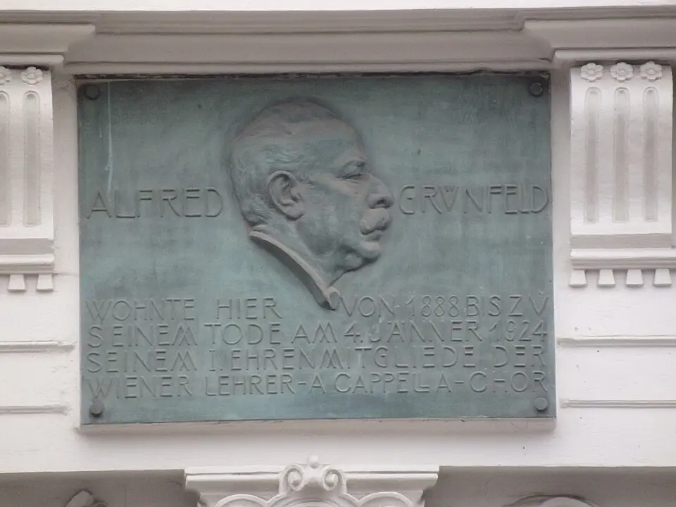 Gedenktafel für Alfred Grünfeld (Wien, Getreidemarkt 10)