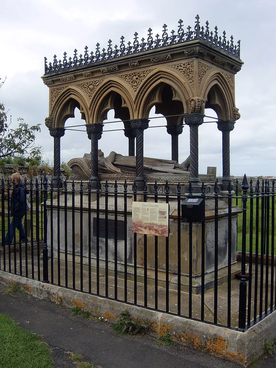 Monument To Grace Darling Circa 30 Yards West Of Church Of St Aidan