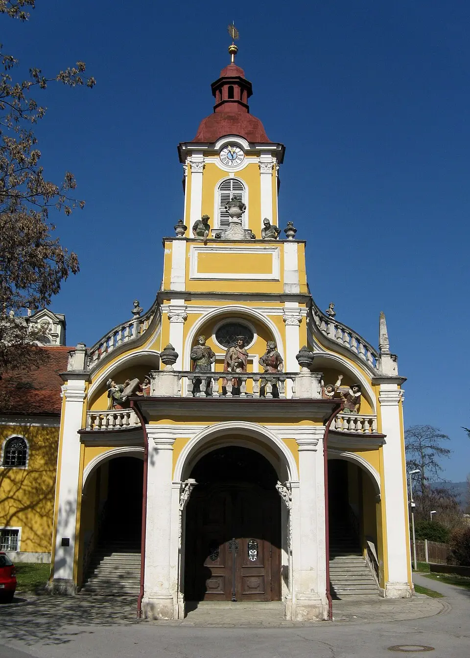 Kath. Pfarrkirche Zum Hl. Kreuz, Kalvarienbergkirche mit Scala Santa