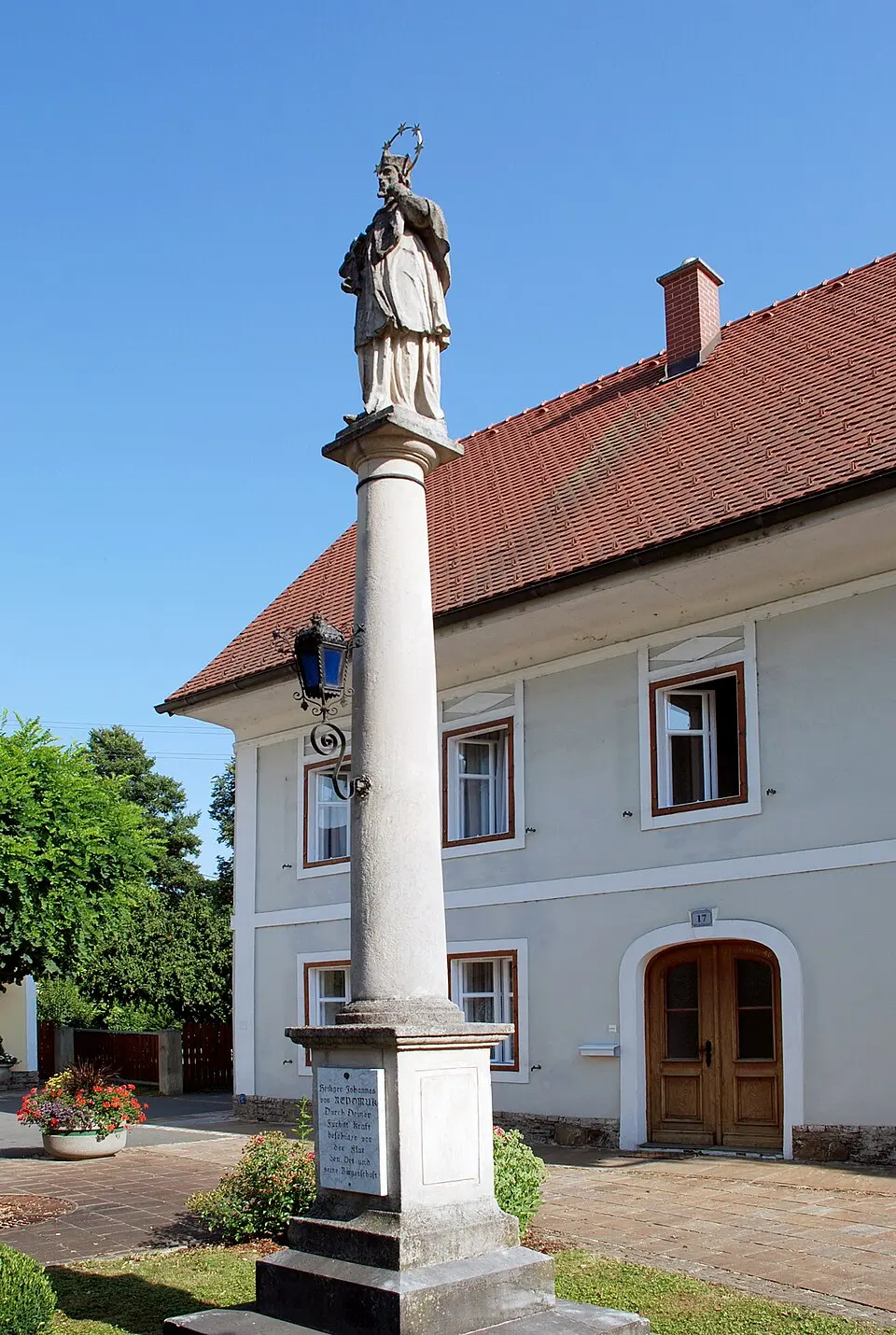 Slika: Josef Moser · CC BY-SA 3.0 Figurenbildstock hl. Johannes Nepomuk