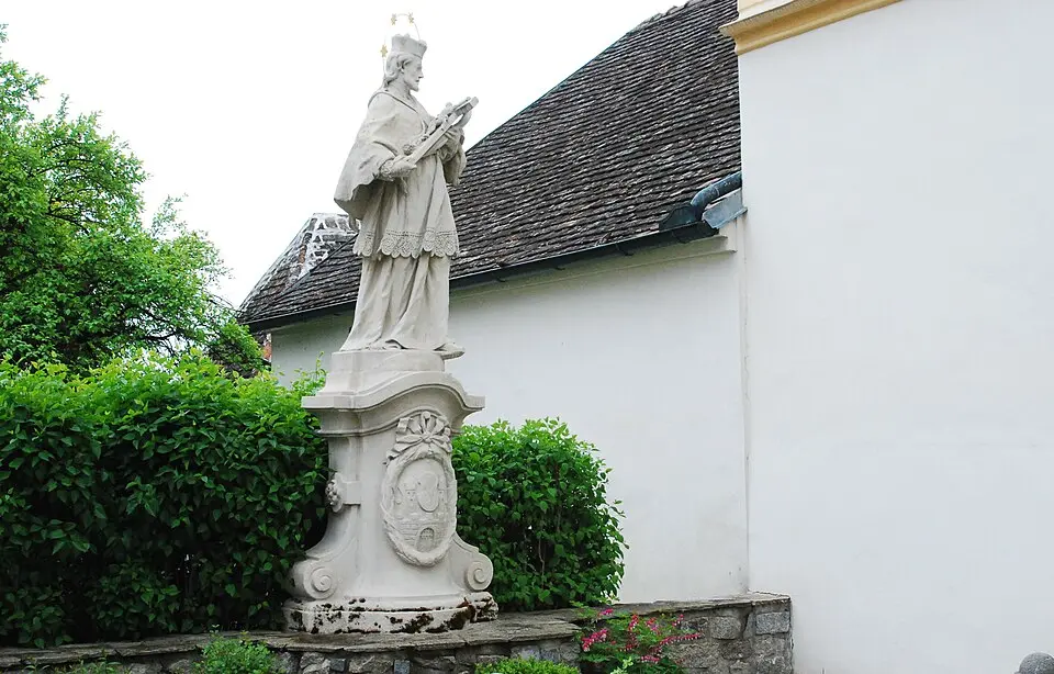 Obrázok: GuentherZ · CC BY 3.0 Figur heiliger Johannes Nepomuk
