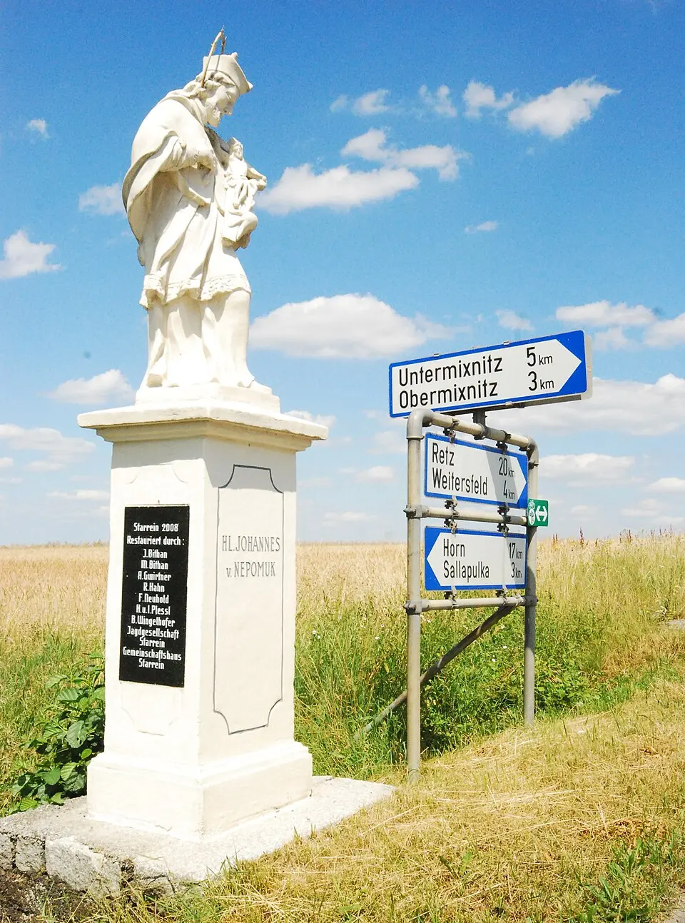 Image: GuentherZ · CC BY 3.0 Figurenbildstock hl. Johannes Nepomuk