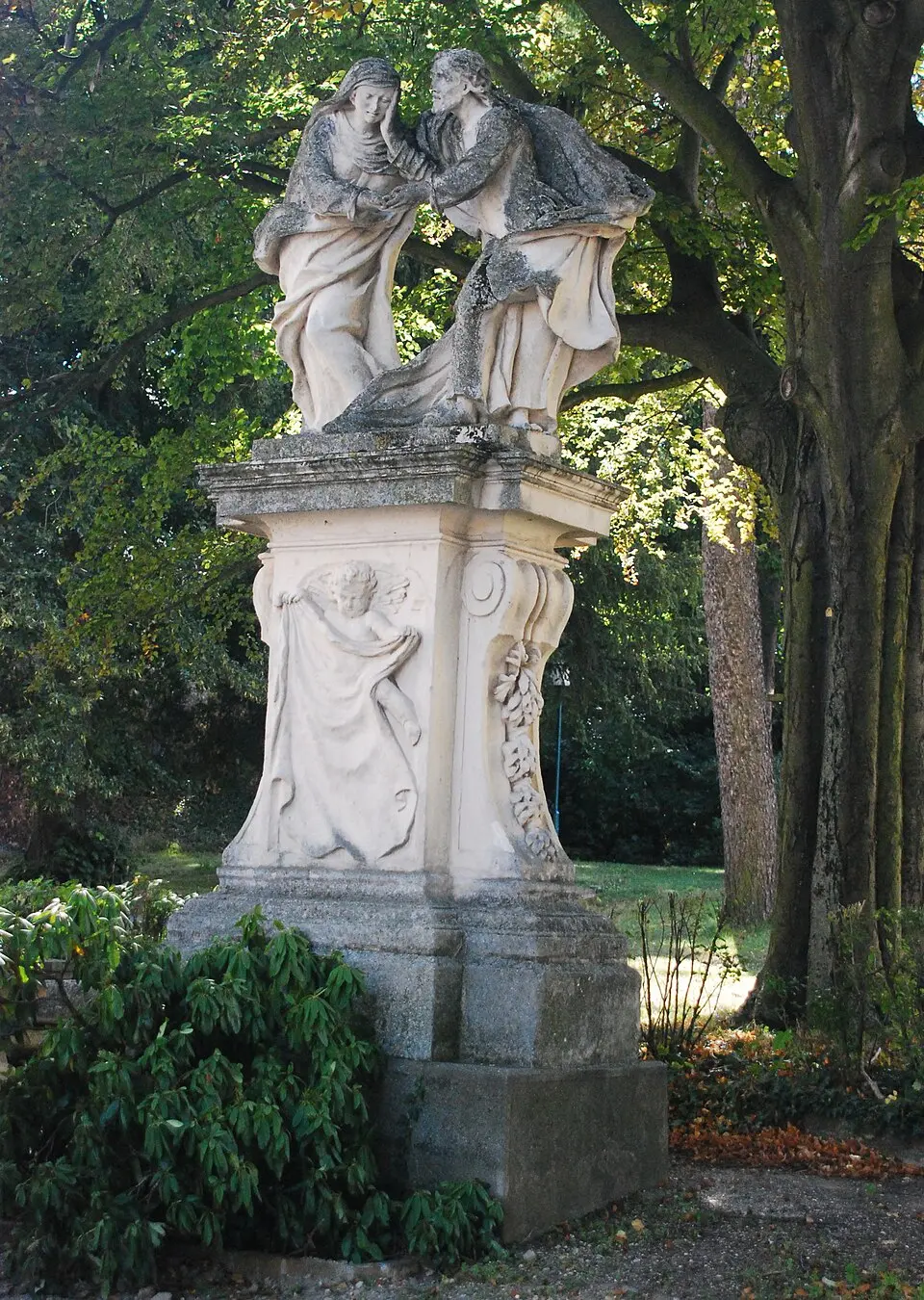 Image: GuentherZ (talk) · CC BY 3.0 Figurenbildstock "Abschied Christi von Maria"
