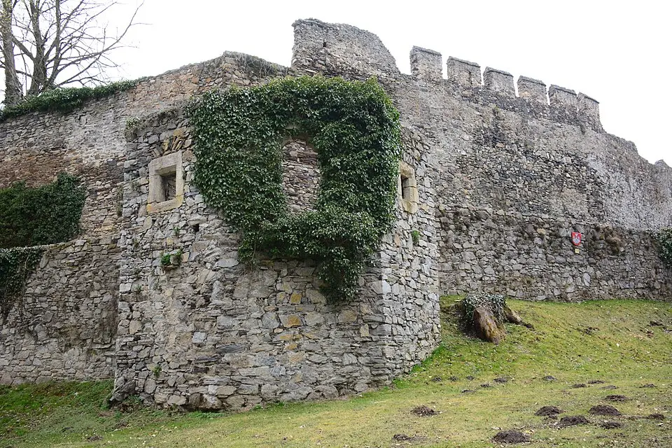 Befestigungsanlage, Zwingermauer mit Raabser Tor und Schalentürmen