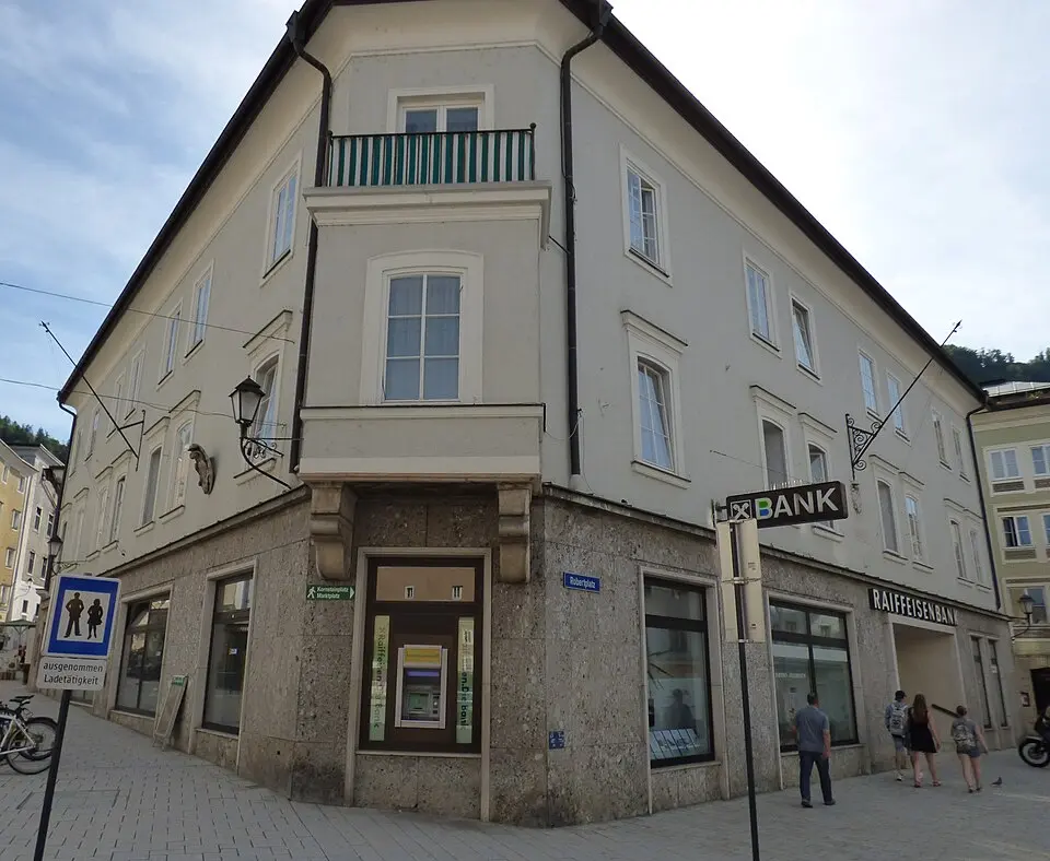 Ehem. Standort des Sudhauses Ruprecht, Raiffeisenkasse