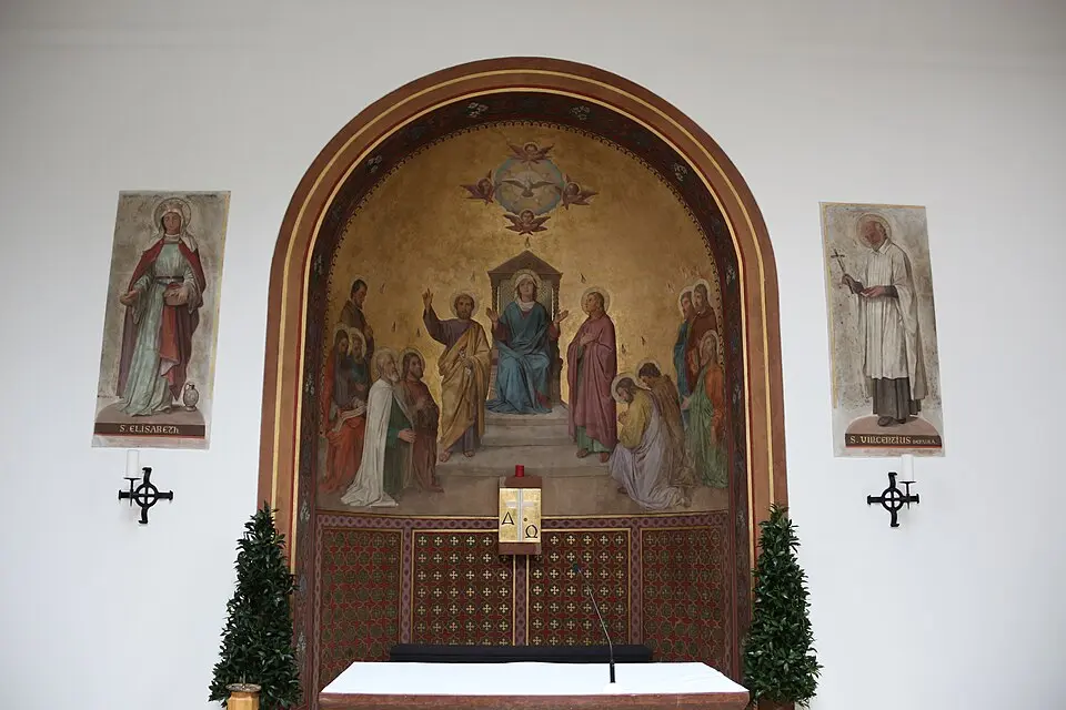 Ausstattungsteile der ehem. Spitalskapelle St. Vincencia, hl. Geist in der neuen Friedhofskirche