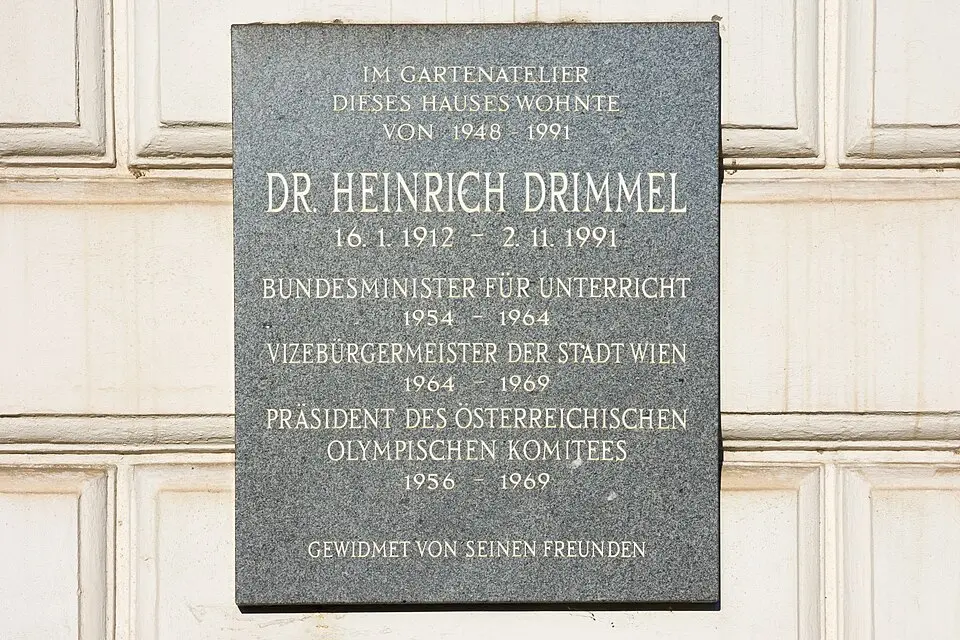 Gedenktafel für Heinrich Drimmel (Wien, Landstraßer Gürtel 3)