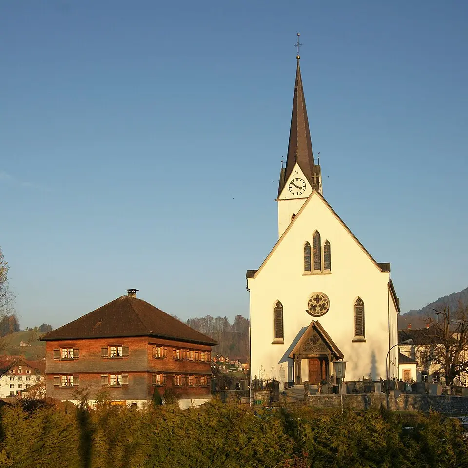 Bild: böhringer friedrich · CC BY-SA 2.5 Pfarrkirche Egg (Vorarlberg)