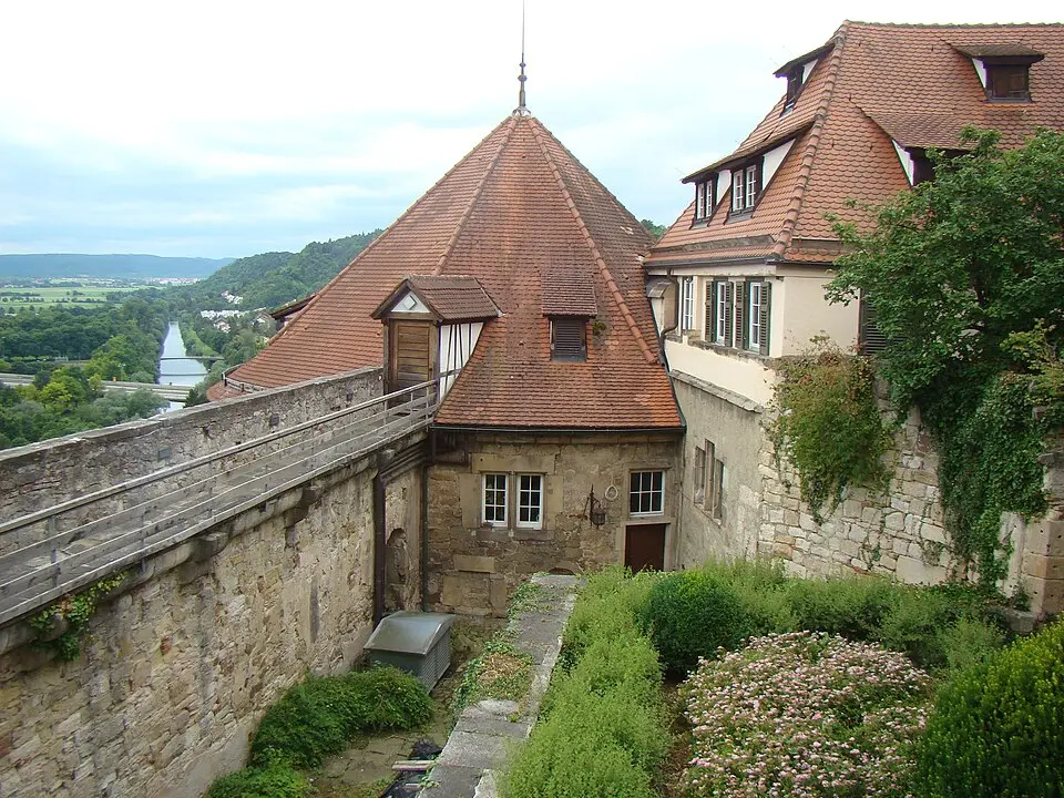 Bild: Peter Schmelzle · CC BY-SA 4.0 Haspelturm (Schloss Hohentübingen)