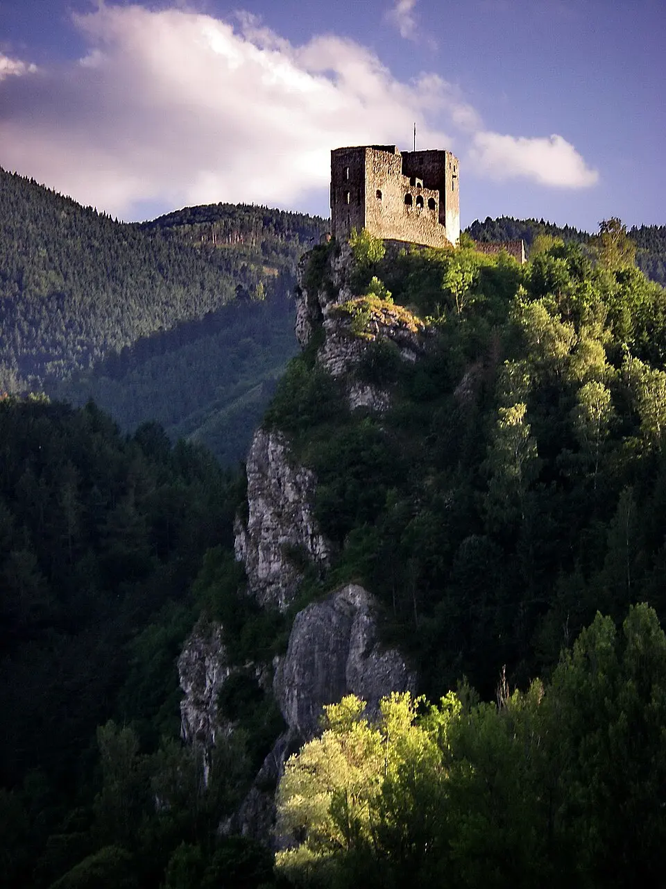 Hrad Strečno, Strečniansky hrad, veža obranná