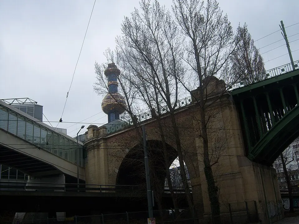 ehem. Stadtbahn – Teilbereich der heutigen U6 in der KG Alsergrund (Heiligenstädter Ast und Teil des Verbindungsbogens)