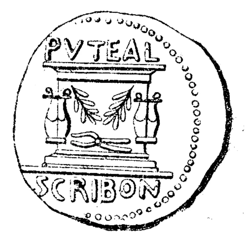 Image: Ernst Wallis et al · Public domain Puteal Scribonianum