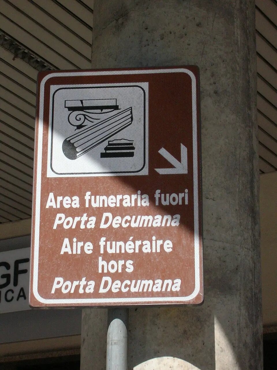 area funeraria fuori Porta Decumana di Aosta