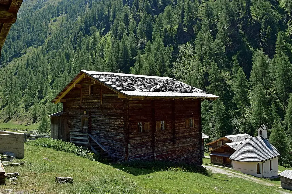 Slika: Haeferl · CC BY-SA 4.0 Almhütte vulgo Inner-Ober-Gruber
