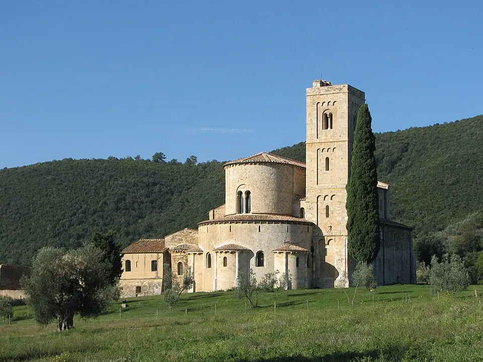 Bild: Dongio · Public domain Abtei Sant’Antimo