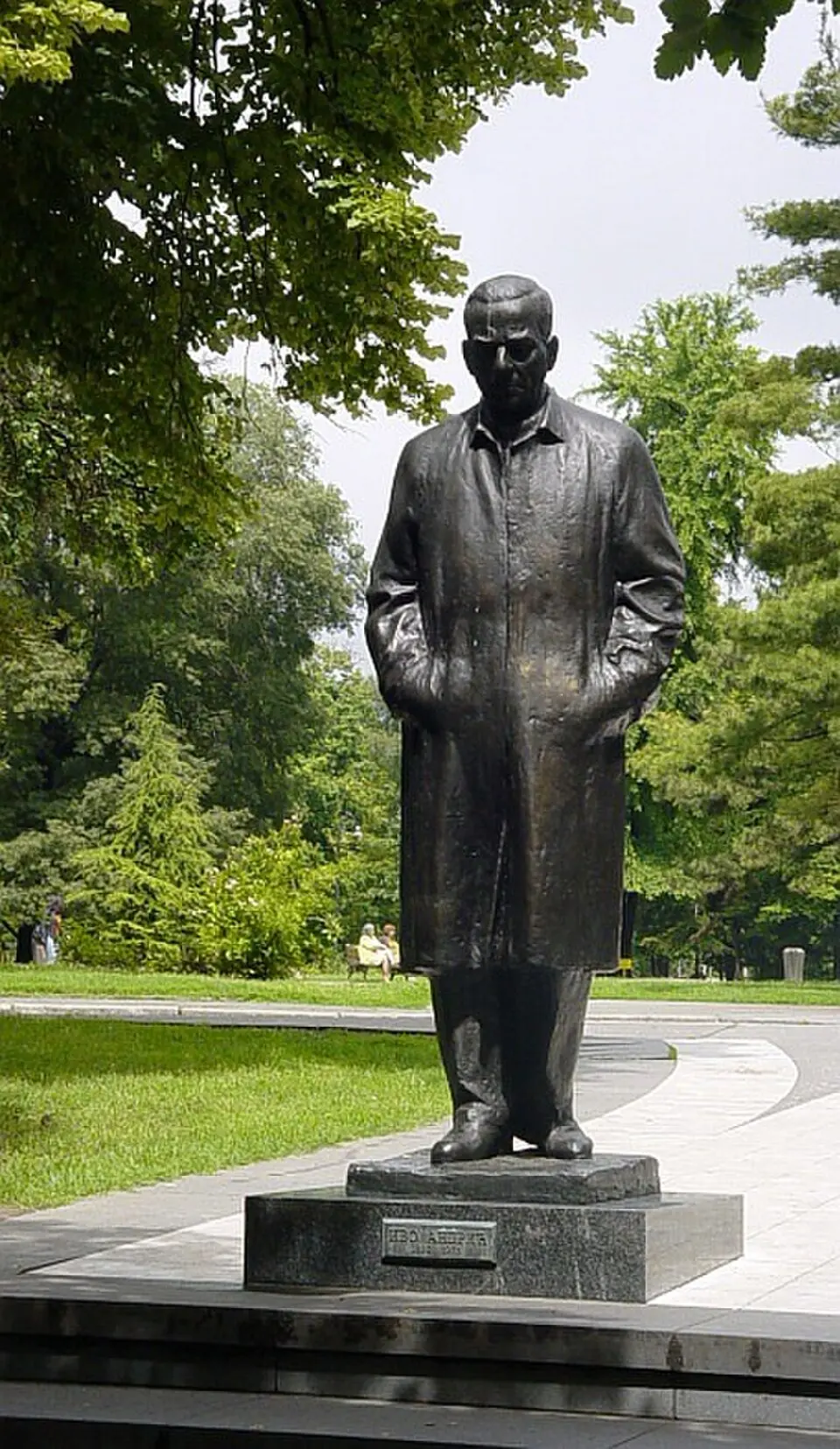 Statue of Ivo Andrić in Belgrade