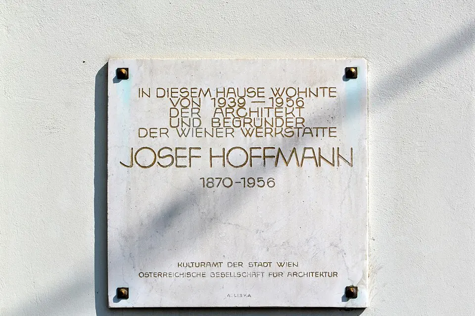 Gedenktafel für Josef Hoffmann (Wien, Salesianergasse 33)