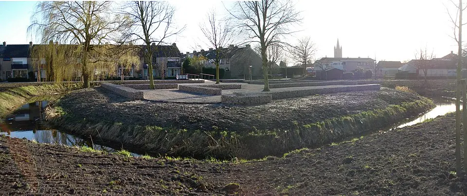 Terrein waarin aanleg en overblijfselen van het slot Maelstede