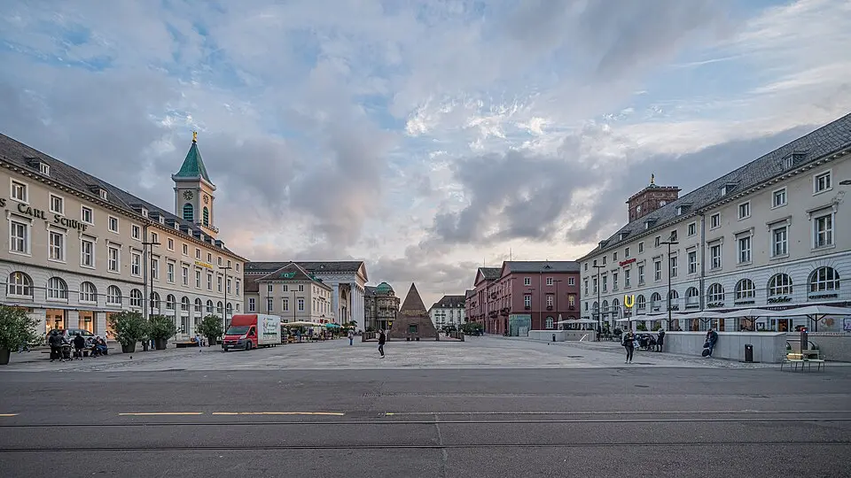 Marktplatz in Karlsruhe
