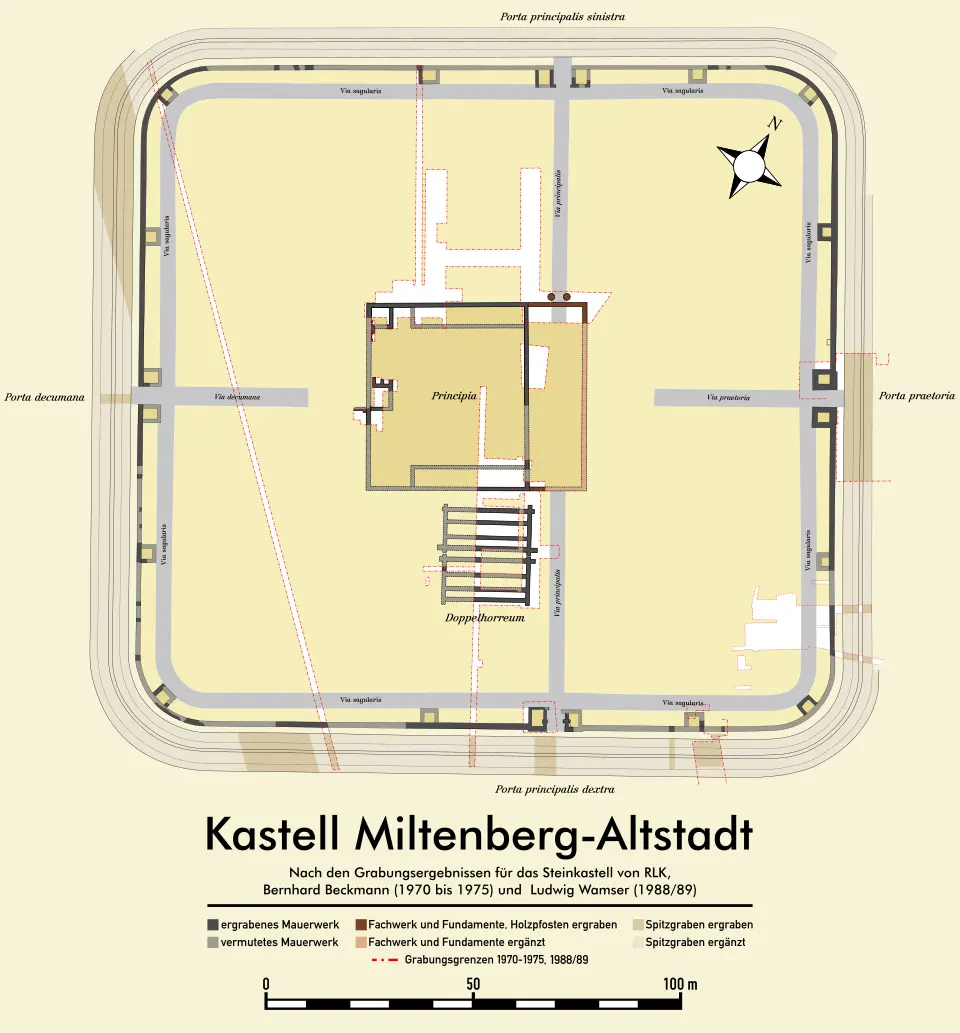 Immagine: vectorized by · CC BY-SA 3.0 Kastell Miltenberg-Altstadt