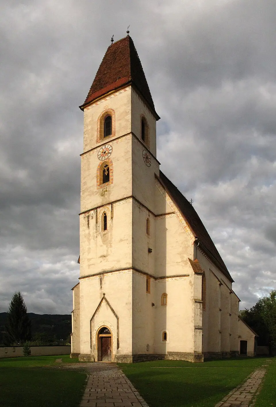 Slika: Clemens PFEIFFER · CC BY 3.0 Pfarrkirche Allerheiligen im Mürztal