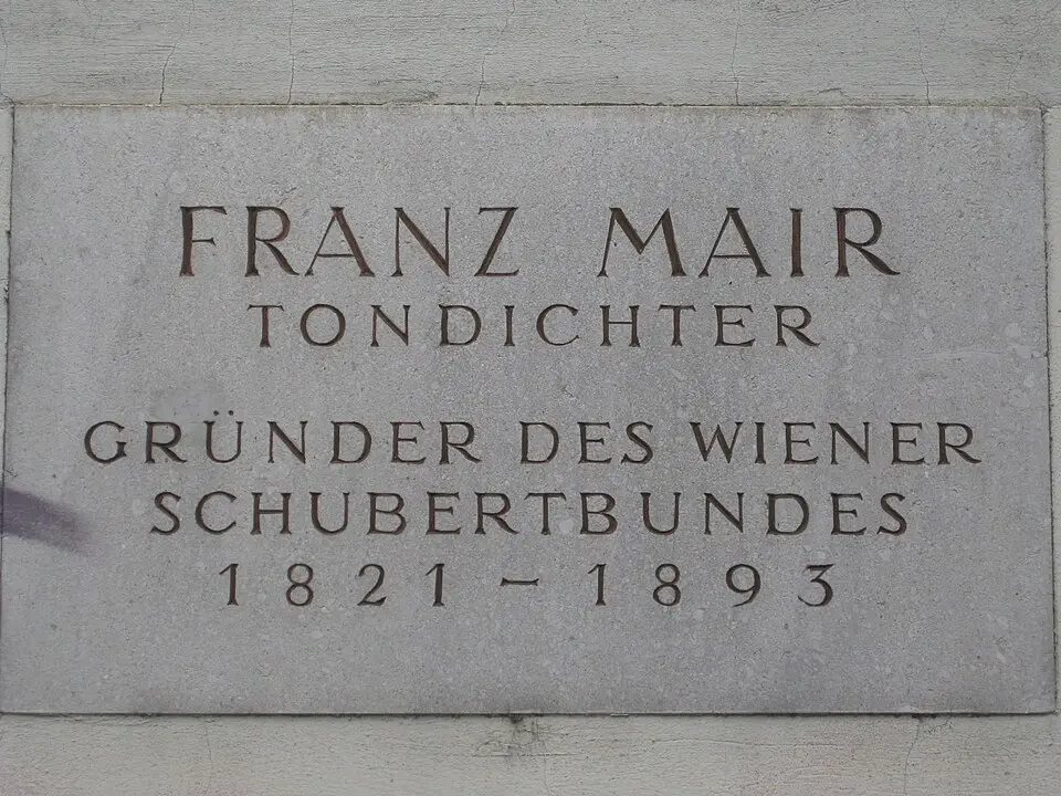 Obrázok: Ewald Judt (http://austria-forum.org/af/Infos_zum_AF/Editorial_Board/Judt%2C_Dr._Ewald_%28Wirtschaftswissenschaft%29) · CC BY 4.0 Gedenktafel für Franz Mair (Wien, Schüttelstraße)