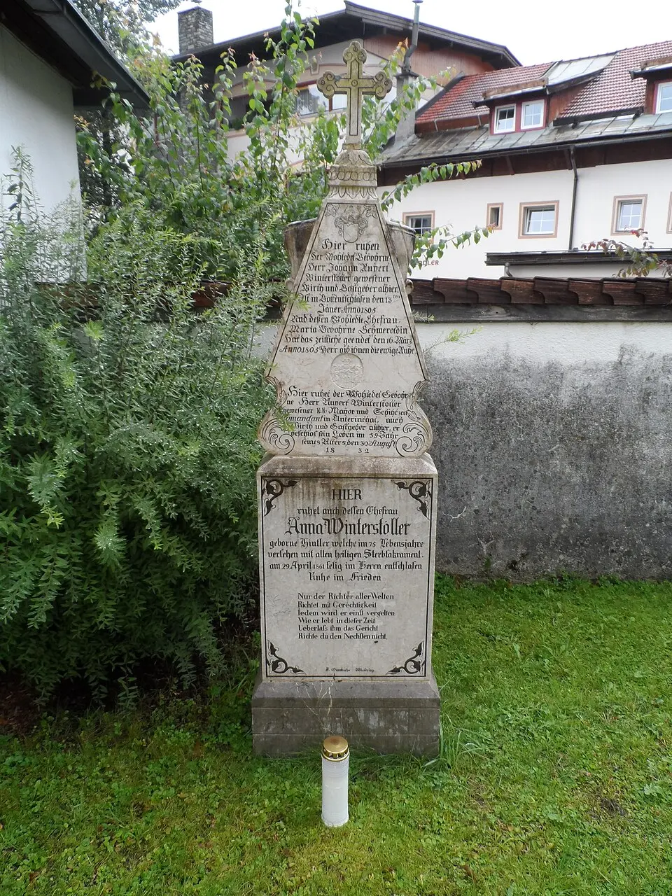 Obrázok: Leitzsche · CC0 Wintersteller-Grabstein am alten Friedhof