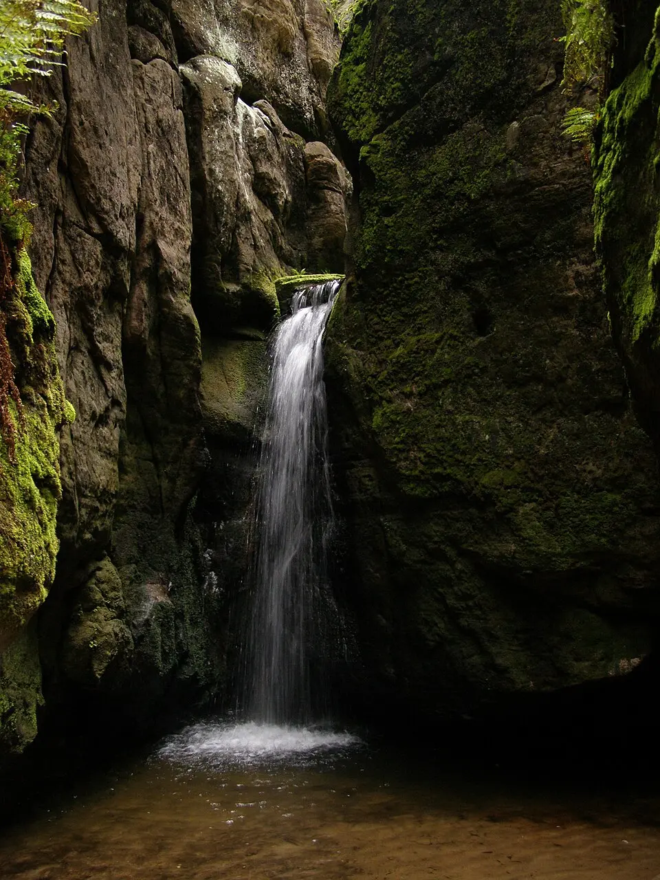 Image: Daniel Baránek · CC BY-SA 3.0 Malý Adršpašský vodopád