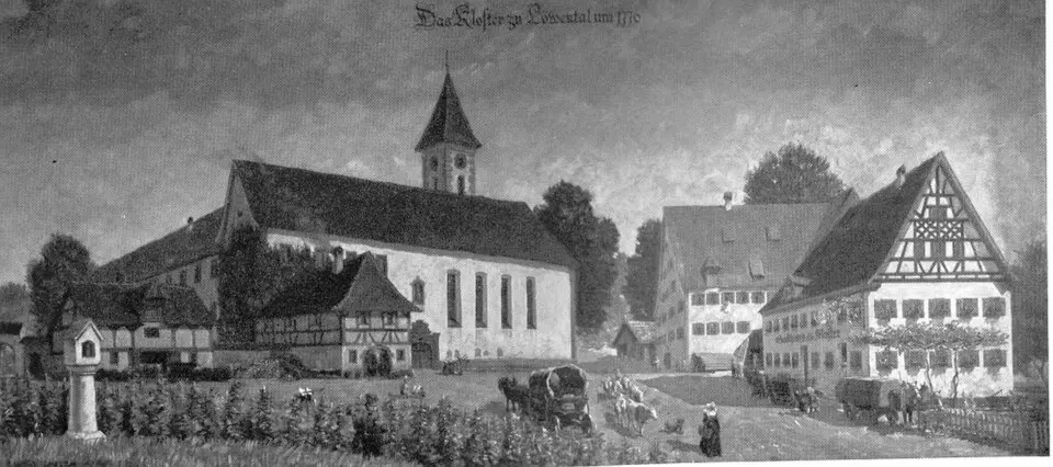 Image: 1200 Jahre Ailingen, Festschrift zum Jubiläum der Gemeinde Ailingen · Public domain Dominikanerinnenkloster Löwental
