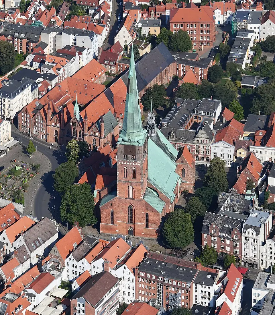 Slika: Carsten Steger · CC BY-SA 4.0 Cerkev sv. Jakoba, Lübeck