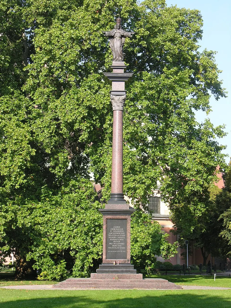 Christ the King Column in Wrocław