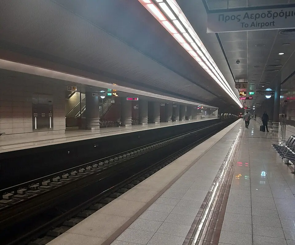 Korydallos metro station