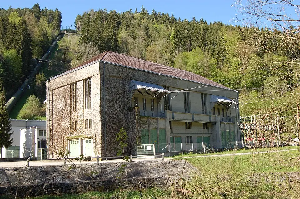 Kraftwerk Partenstein 110-kV-Schalthaus