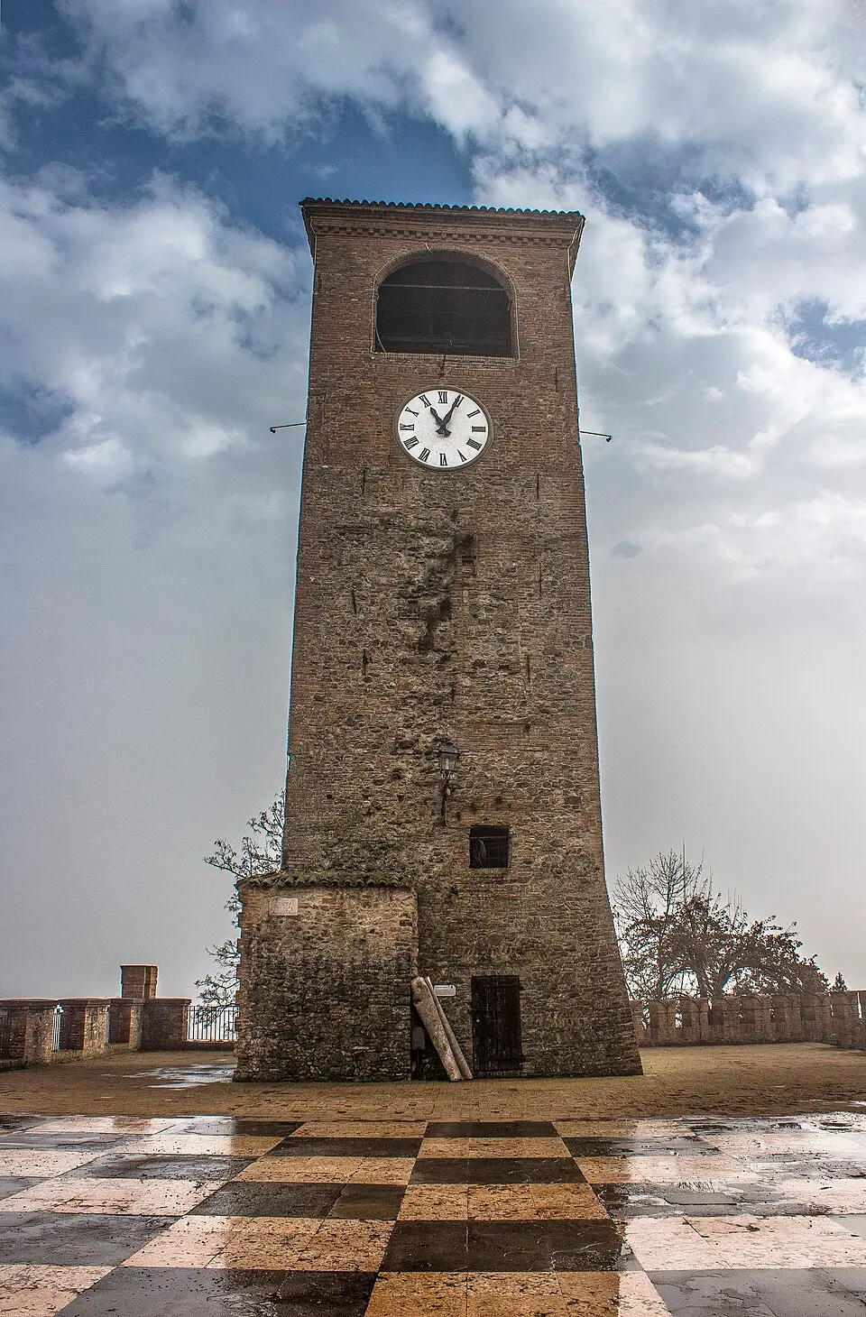 clock tower of Castelvetro di Modena