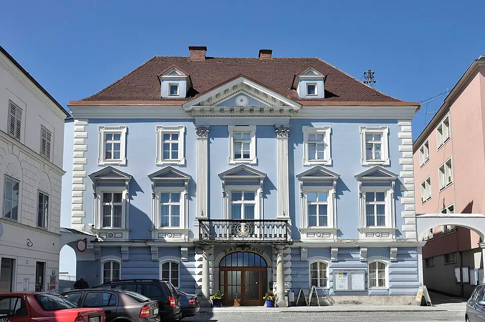 Sog. Georgen- oder Posthaus mit Rossstall und Waaghaus sowie Gartenpavillon