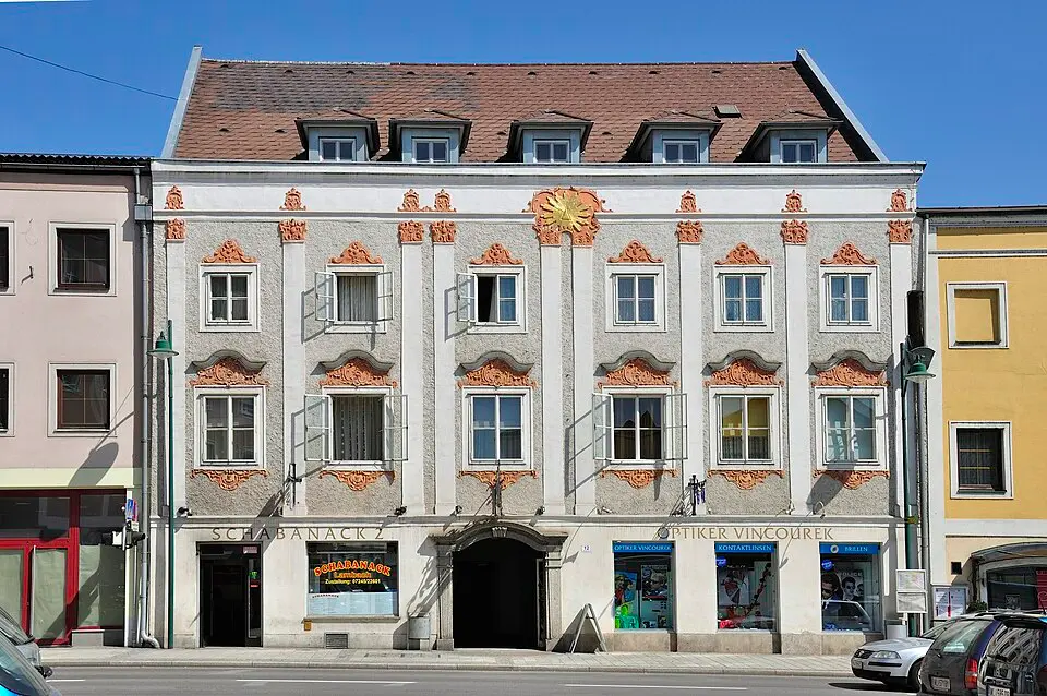 Sog. Ringlhaus, heute Gasthof Zum schwarzen Rößl