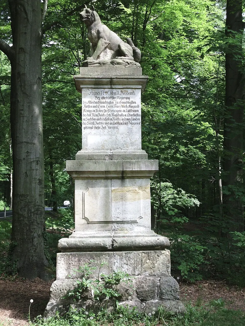 Wolfssäule Laussnitzer Heide
