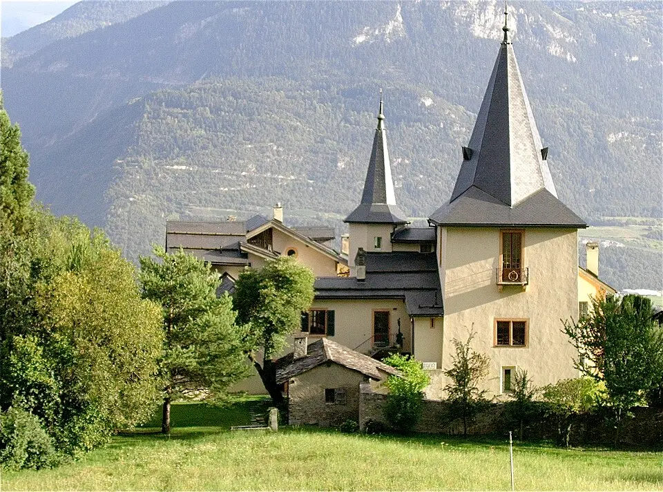 château des Anchettes, avec greniers, raccards et chapelle (ensemble)