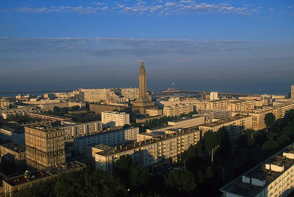 reconstructed center of Le Havre