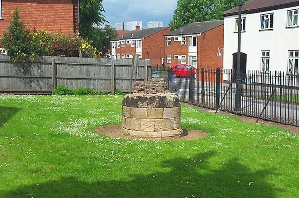 base of pier at Lenton Priory Ruins
