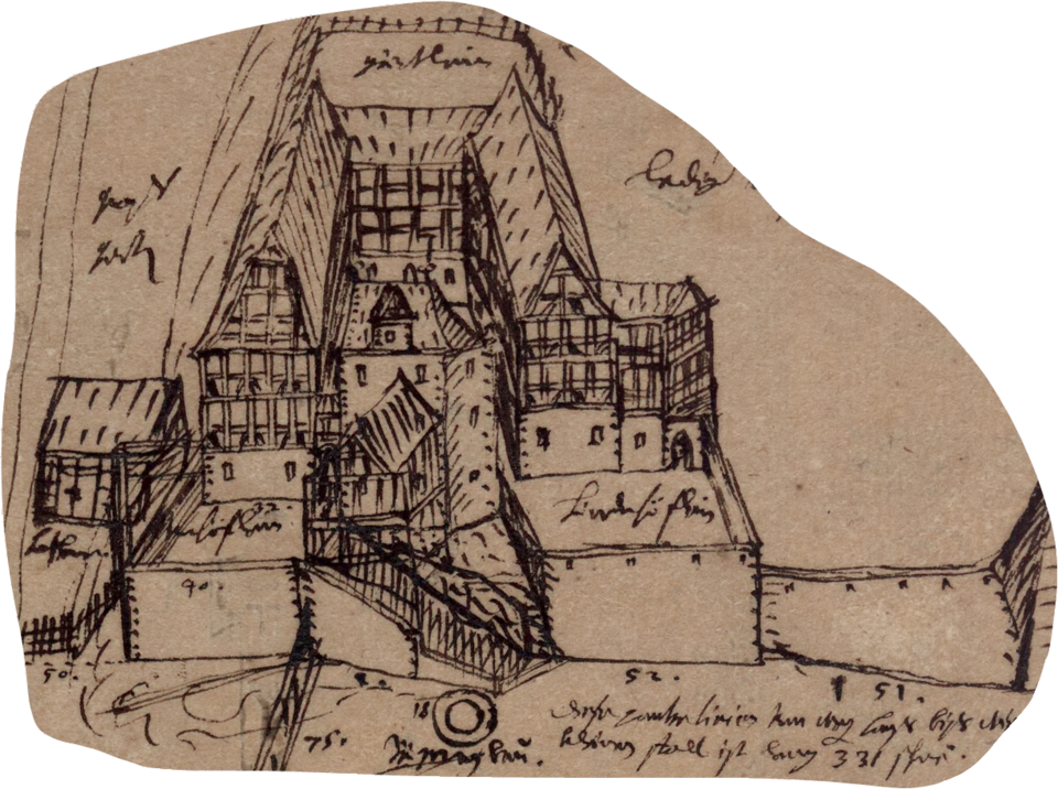 Bild: Landgraf Moritz von Hessen-Kassel (1572-1632) Nachbearbeitung: Commander-pirx · Public domain Burg Rückerode