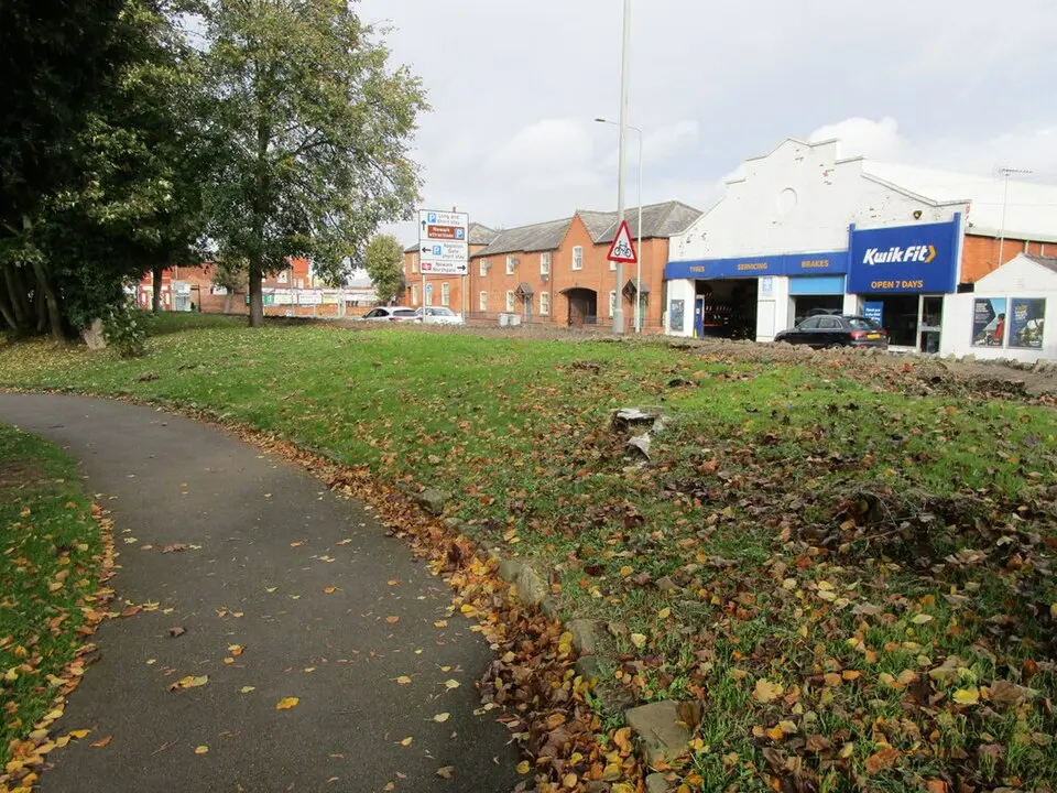 Civil War town defences within the Friary Garden