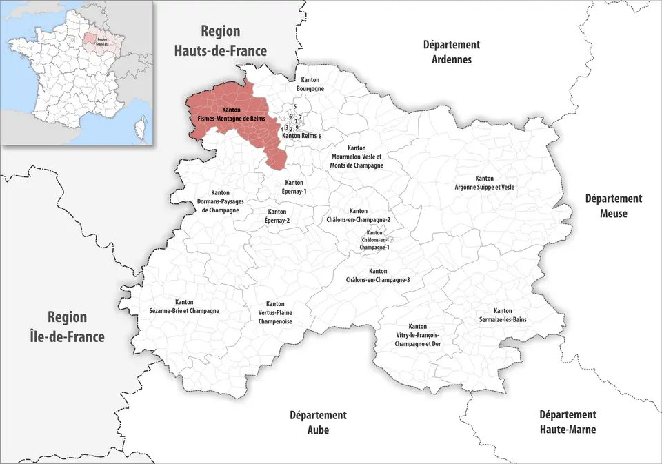 Kanton Fismes-Montagne de Reims