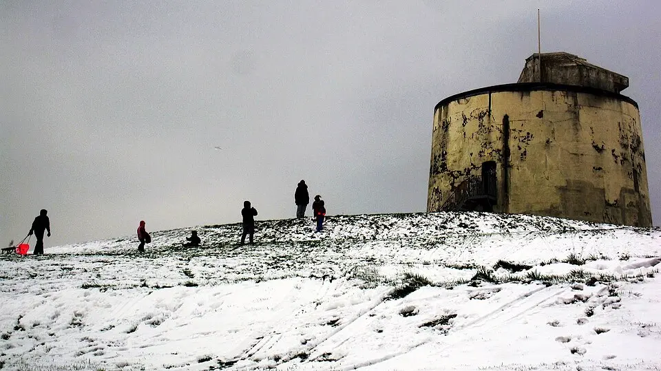 Two Martello towers, East Cliff